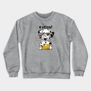 Dalmatian Taco black spotted Crewneck Sweatshirt